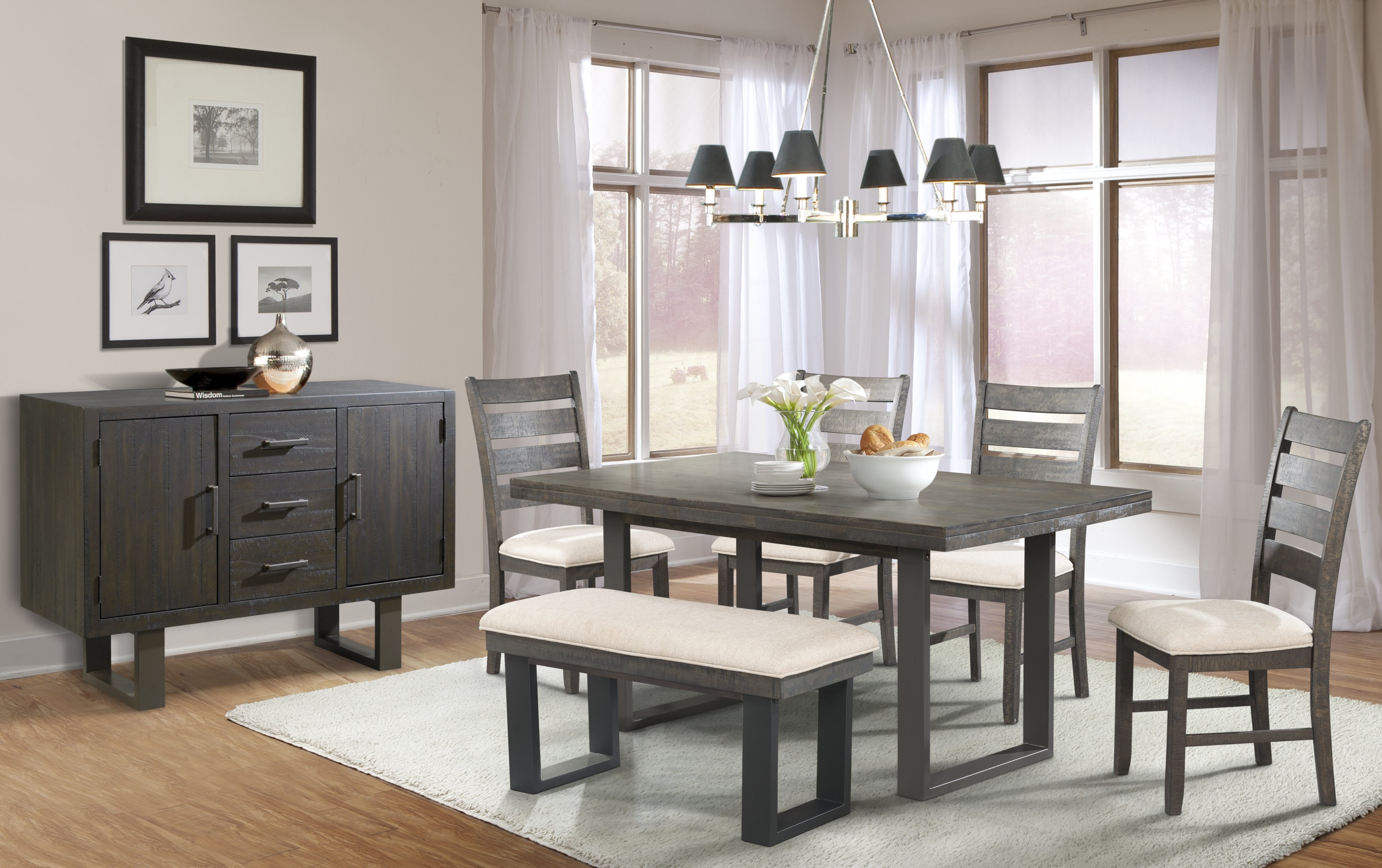 Elements International Casual Dining Sawyer Dining Set - Elements